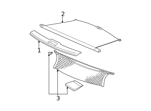 Interior Trim - Rear Body for 2001 Ford Taurus #1