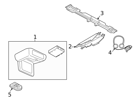 Overhead Console for 2006 Lincoln Navigator #2