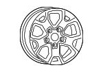 68567322AA - Suspension: Wheel, Alloy for Jeep: Gladiator Image