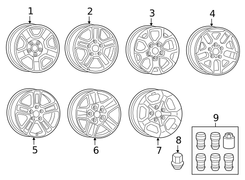 Wheels for 2023 Jeep Gladiator #0