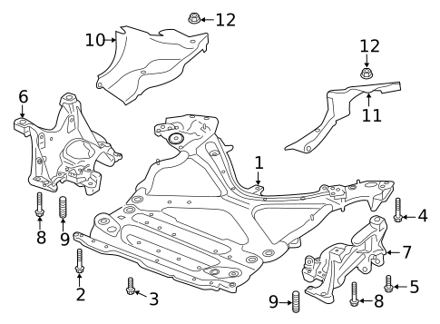 Suspension Mounting for 2021 Audi A6 allroad #0
