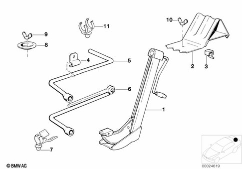 Car Tool / Lifting Jack for 1992 BMW 535i #1