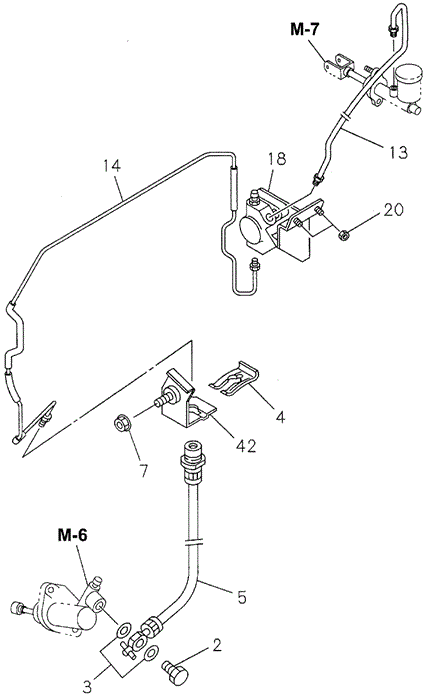 MT Clutch Piping (DX) for 1995 Honda Passport #0