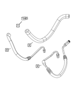 6504514 - Steering: Hose Clamp Clamp for Chrysler: PT Cruiser | Dodge: Challenger, Charger, Durango, Journey | Jeep: Gladiator, Wrangler | Ram: 1500 Image