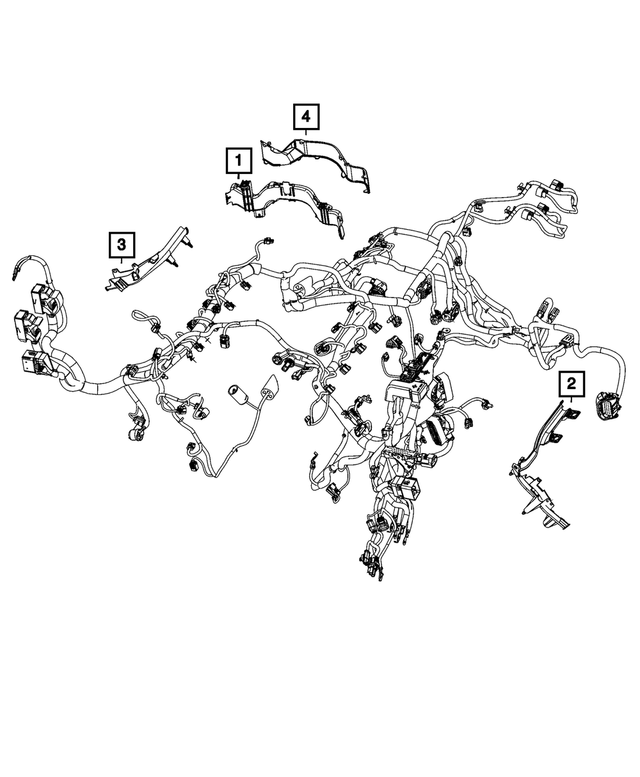 68574004AA - Electrical: Wiring Trough Cover for Mopar Image image