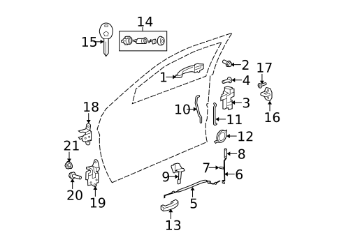 Keyless Entry Components for 2010 Dodge Avenger #0