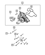 68346911AC - Cooling: Water Pump for Mopar Image
