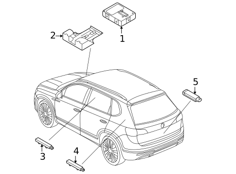 Keyless Entry Components for 2023 Volkswagen Taos #0