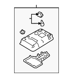 8120847070E0 - : Map Lamp Assembly for Toyota Image