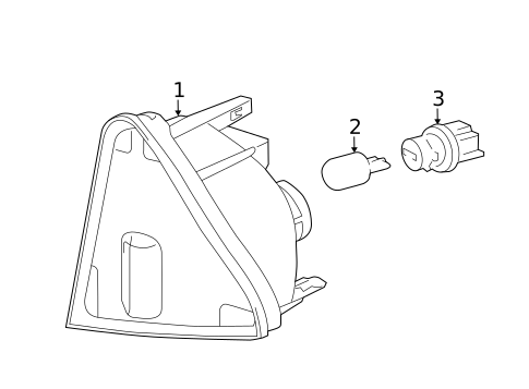 Signal Lamps for 2012 Toyota Prius C #0