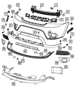 68066186AB - Frame, Bumper and Fascia: License Plate Kit for Dodge: Journey Image