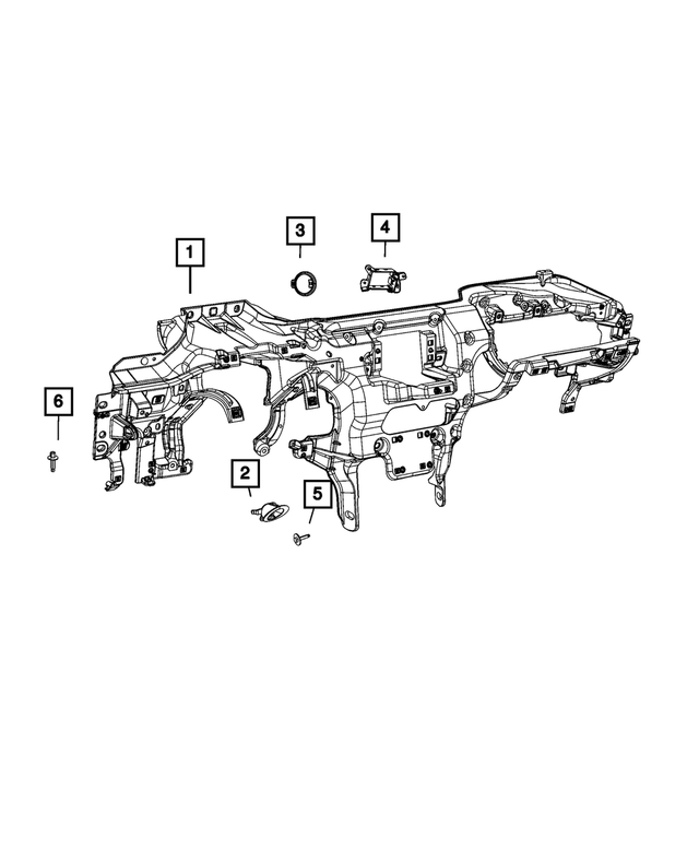 68431852AD - Interior Trim: Instrument Panel Reinforcement for Mopar Image