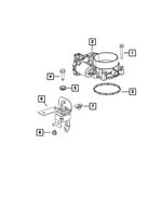 68335034AB - Fuel and Accelerator Pedal: Throttle Body Support Bracket for Mopar Image