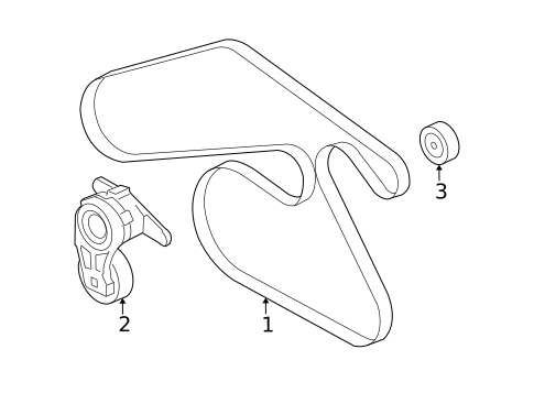 Belts & Pulleys for 2009 Saturn Vue #0