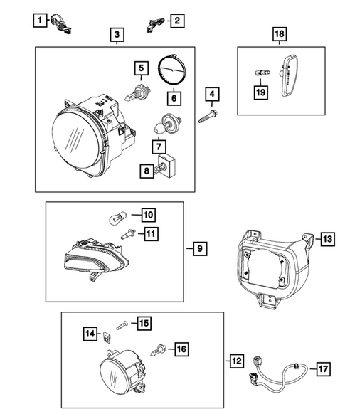 Lamps-Interior and Exterior for 2015 Jeep Renegade #0