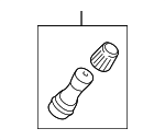 99026500151 - Suspension: Tire Valve Stem for Porsche: Panamera Image