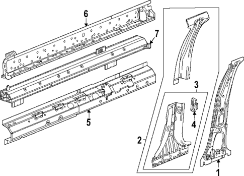 Center Pillar & Rocker for 2024 Chevrolet Equinox EV #0