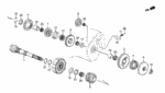 23543PH0000 - Transmission - Automatic: SPRING A, IDLE GEAR SHAFT for Honda Image