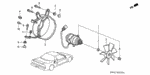 90041PG6004 - Electrical/Exhaust/Heater/Fuel: NUT, HEX. (5MM) (MITSUBA) for Acura Image
