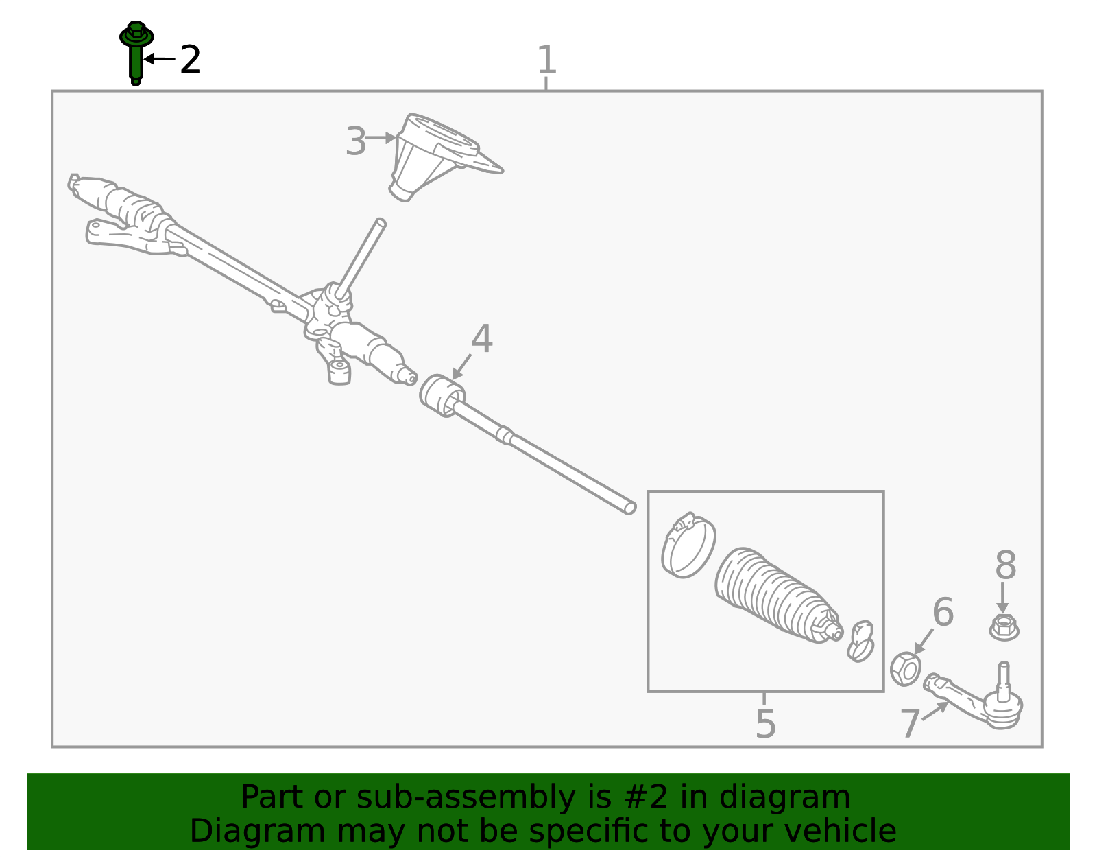 S442 Rack And Pinion Mount Bolt W712486-S442 | OEM Parts Online