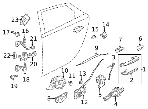Lock & Hardware for 2018 Jaguar XJR575 #1