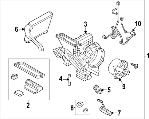 Blower Motor & Fan for 2024 Ford Transit-150 #1