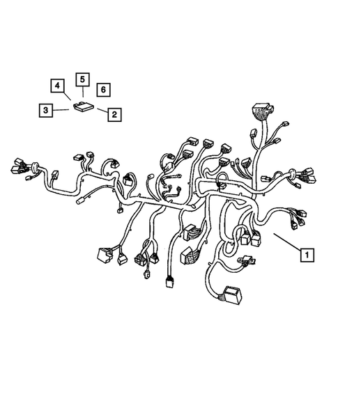 Wiring-Instrument Panel for 2001 Chrysler Voyager #0