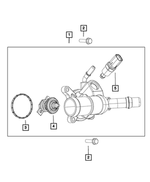 6102012 - Cooling: Hex Head Bolt And Coned Washer for Chrysler: 200, 300, 300M, Concorde, Pacifica, Sebring, Voyager | Dodge: Avenger, Challenger, Charger, Durango, Grand Caravan, Intrepid, Journey, Magnum, Stratus | Fiat: 500X | Jeep: Cherokee, Compass, Gladiator, Grand Cherokee, Grand Cherokee L, Renegade, Wrangler | Ram: 1500, 1500 Classic, ProMaster 1500, ProMaster 2500, ProMaster 3500, ProMaster City Image