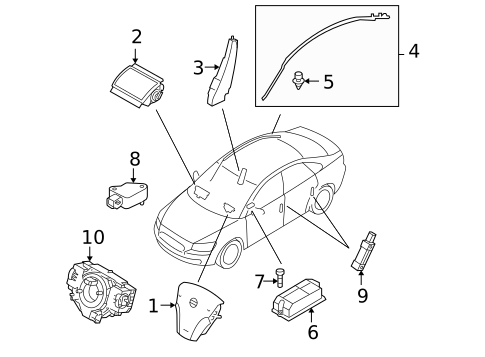 Air Bag Components for 2009 Volvo C30 #0