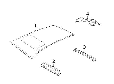 Roof & Components for 2005 Jaguar X-Type #1