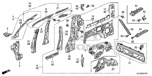 Inner Panel for 2013 Honda Ridgeline #0