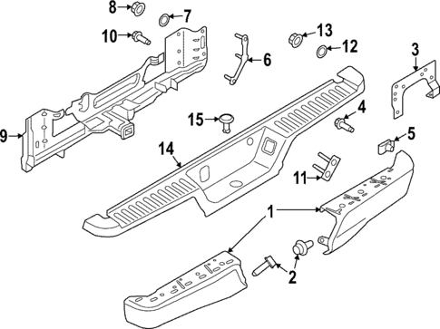 Bumper & Components - Rear for 2024 Ford F-150 Lightning #0