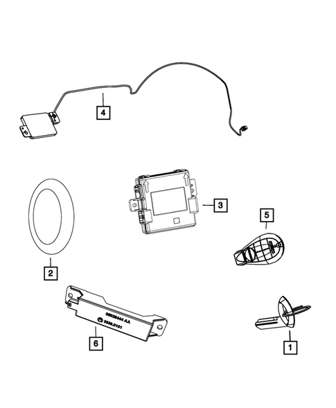 Keys, Modules and Engine Controllers for 2014 Dodge Durango #2