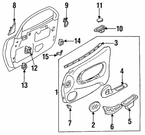 Door Trim Panel for 1993 Mazda RX-7 | RealMazdaParts.com