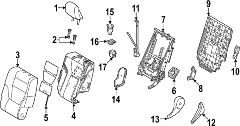 Second Row Seats for 2025 Lexus LX700h #3
