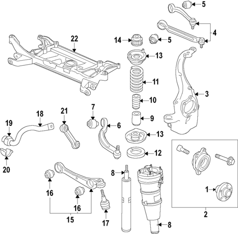 Front Suspension for 2023 Audi Q5 Sportback #0