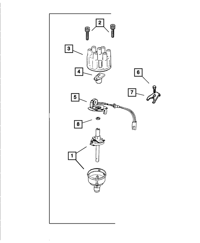 5142591AA - Electrical: Distributor Cap for Mopar Image