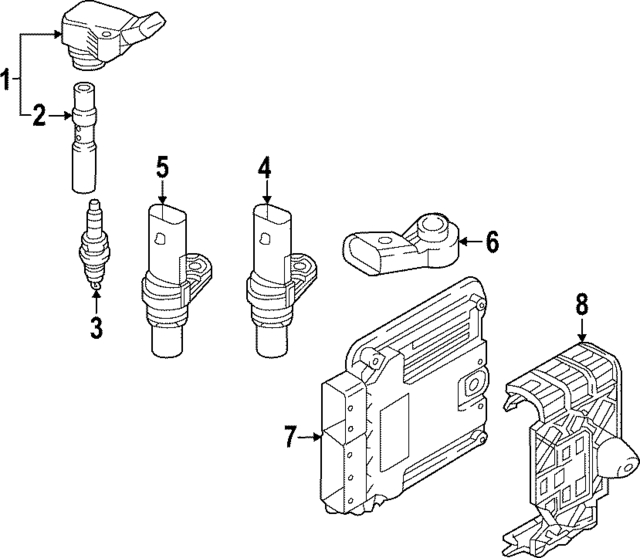 6H905199C - : 2022-2024 Volkswagen - Direct Ignition Coil Boot for Volkswagen: Arteon, Golf R, GTI Image