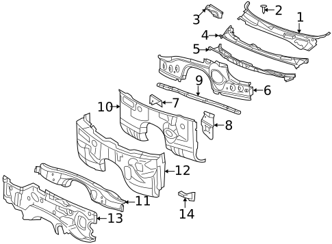 Cowl for 2015 Dodge Challenger #0