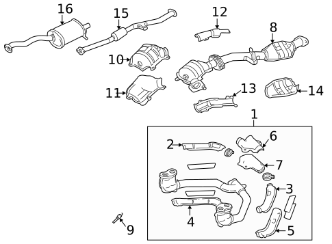 Catalytic Converter for 1999 Subaru Legacy #1
