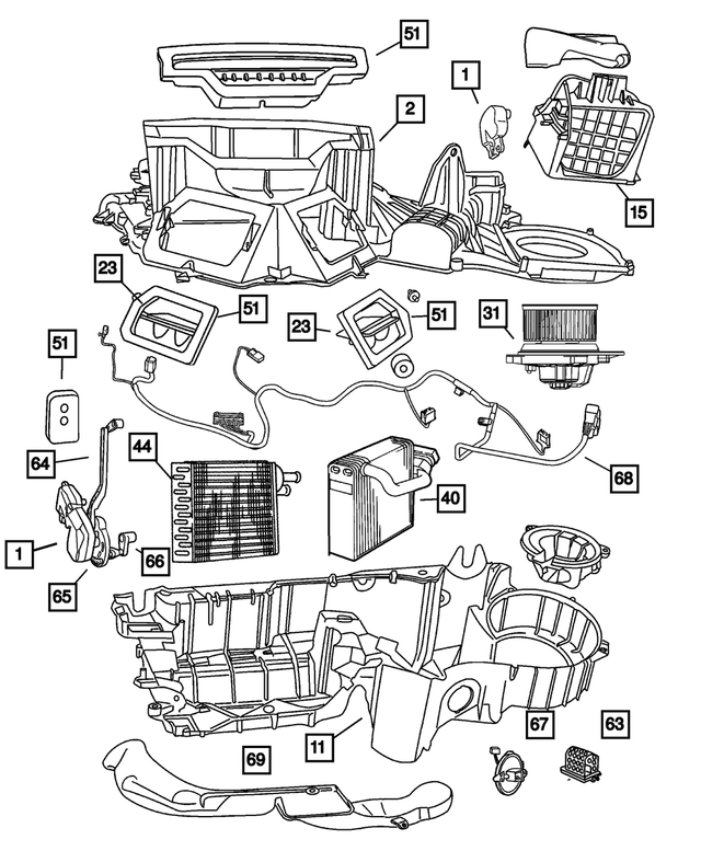 4885797AE - Air Conditioning &amp; Heater: Blend Air Module for Mopar Image