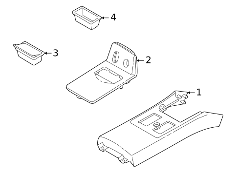 Rear Console for 2002 Volvo C70 #0