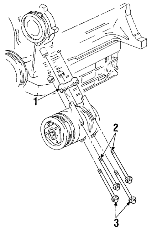 Compressor Mounting for 1998 Buick Skylark #0