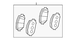 446552320 - : Brake Pads Front for Toyota Image