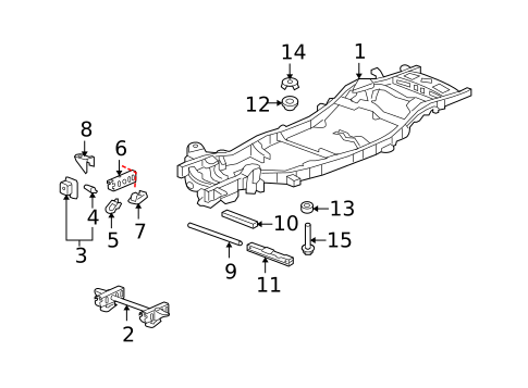 Frame & Components for 2016 GMC Yukon #4