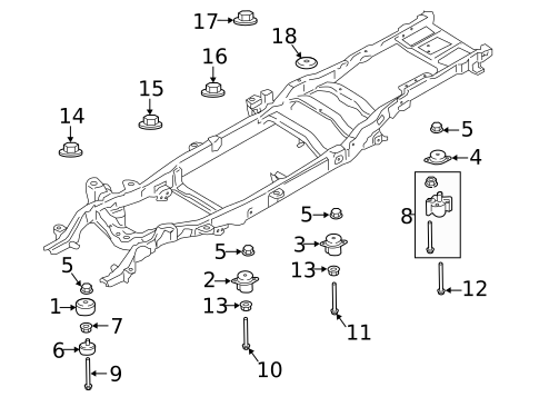 Frame & Components for 2021 Ford F-250 Super Duty #1