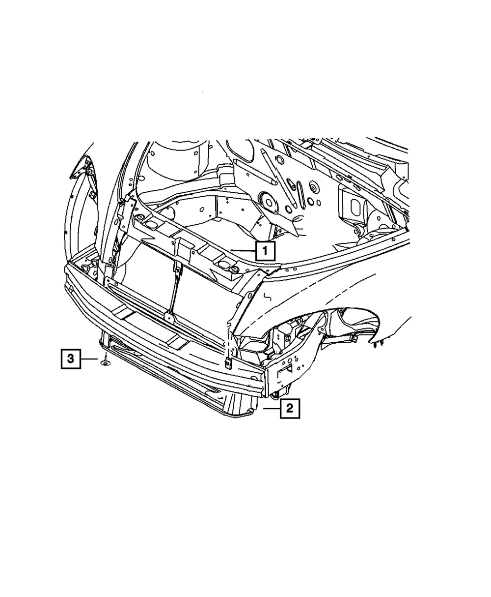 2002-2010 Chrysler PT Cruiser Radiator Cross-Member