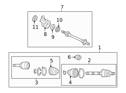 Drive Axles for 1999 Mazda 626 #0