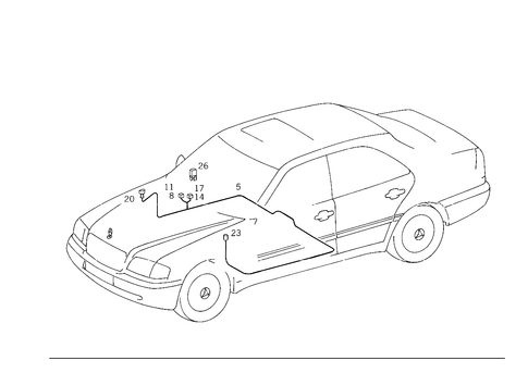 Infra-Red Closing System for 1996 Mercedes-Benz C 220 #0
