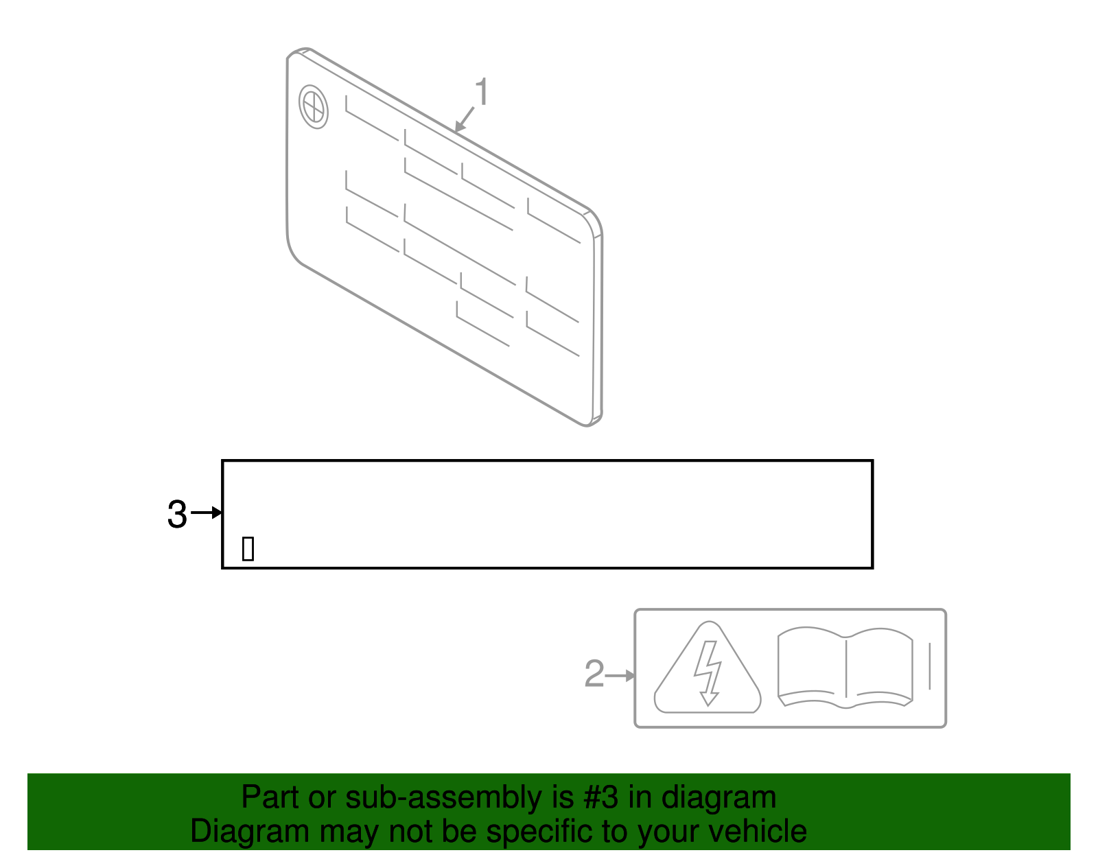 Caution Label - BMW (71-22-7-590-370)